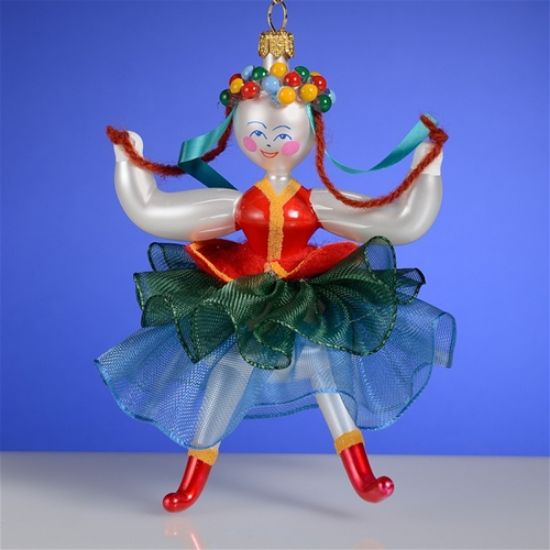 Picture of De Carlini Russian Dancer in Red Ornament