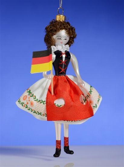 Picture of De Carlini Bavarian Girl Ornament 