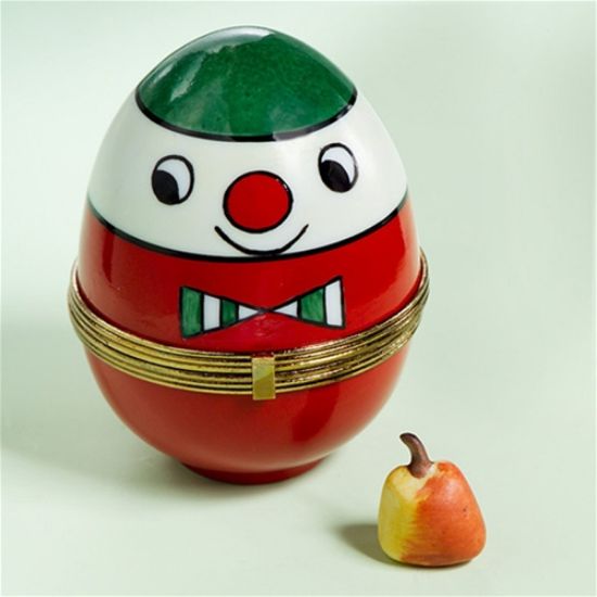 Picture of Limoges Humpty Dumpty Egg Box with Apple 