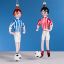 Picture of De Carlini Two Soccer players Italian Ornaments