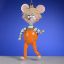 Picture of DeCarlini Italian Mouse from the 70s Christmas ornament 