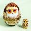 Picture of Limoges Owl Egg Box with Baby Owl