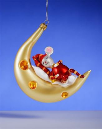 Picture of De Carlini Mouse on Gruyere Moon Ornament