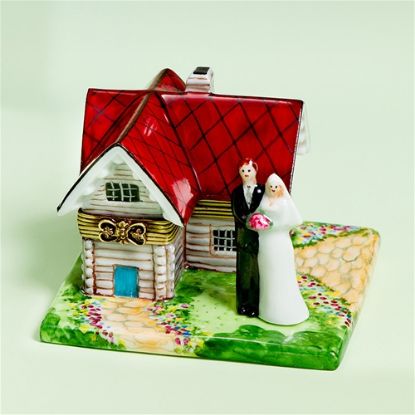 Picture of Limoges Bride and Groom Arriving Home Box
