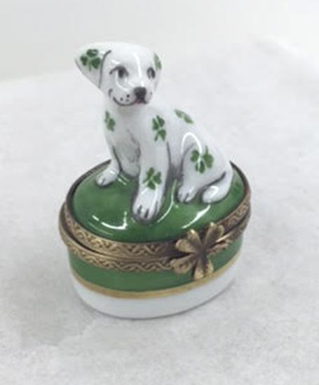 Picture of Limoges Irish Mini Dalmatian Dog Box 