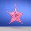 Picture of De Carlini Pink Starfish Christmas Ornament