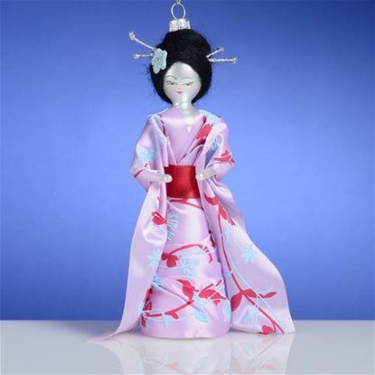 Picture of De Carlini Japanese Lady in Pink Dress Ornament