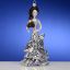Picture of De Carlini Lady in Silver Dress with Bow Ornament