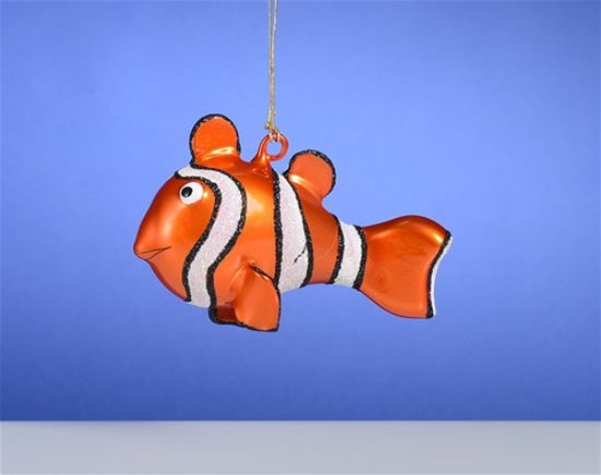 Picture of De Carlini Orange Fish Christmas Ornament