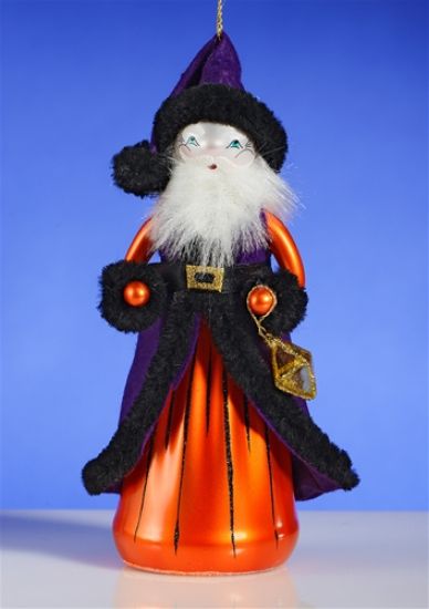 Picture of De Carlini Santa with Lantern Christmas Ornament