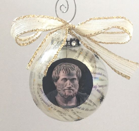 Picture of Aristotle Glass Christmas Ornament