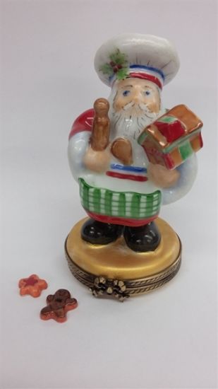 Picture of Limoges Gingerbread Santa Box