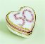 Picture of Limoges 50th Wedding Anniversary Heart with Roses Box