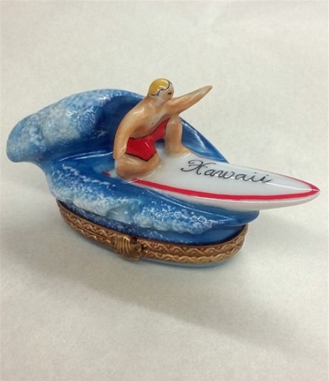 Picture of Limoges Hawaii Surfer on Wave Box