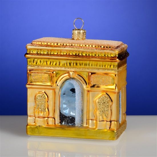 Picture of Arc de Triomphe Polish Glass Christmas Ornament