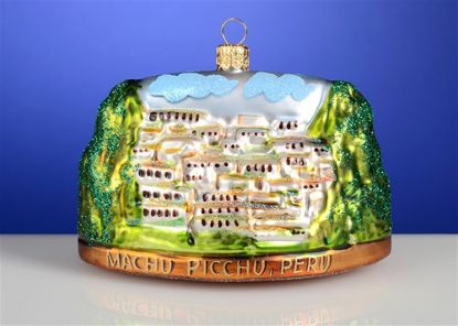 Picture of Machu Picchu Polish Glass Christmas Ornament