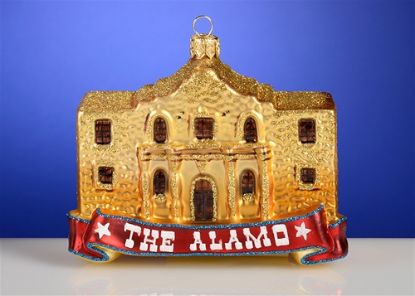 Picture of THE ALAMO Polish Glass Christmas Ornament