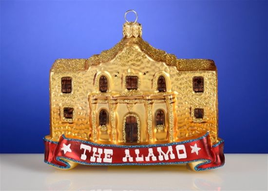 Picture of THE ALAMO Polish Glass Christmas Ornament