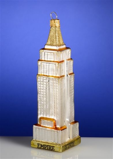 Picture of Empire State Building Polish Glass Christmas Ornament