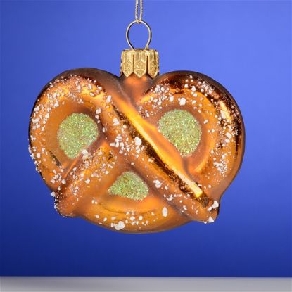 Picture of Pretzel Polish Glass Christmas Ornament