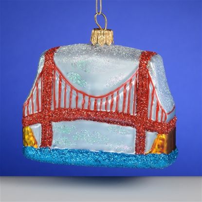 Picture of San Francisco Golden Gate Polish Glass Christmas Ornament