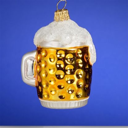 Picture of Beer Mug Polish Glass Christmas Ornament
