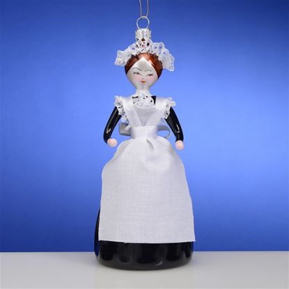 Picture of De Carlini 19th C. British Maid Christmas Ornament