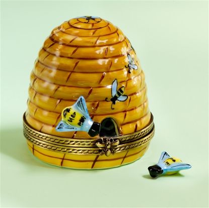 Picture of Limoges Beehive Box with Bees