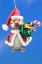 Picture of De Carlini Santa Owl Christmas Ornament