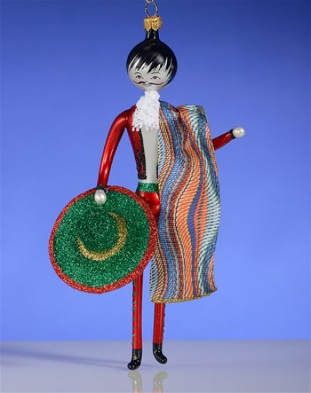 Picture of De Carlini Mariachi Singer Italian Christmas Ornament