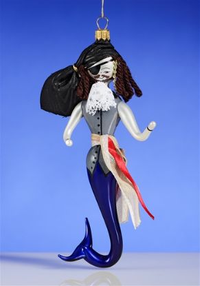 Picture of De Carlini Pirate Mermaid Italian Christmas Ornament
