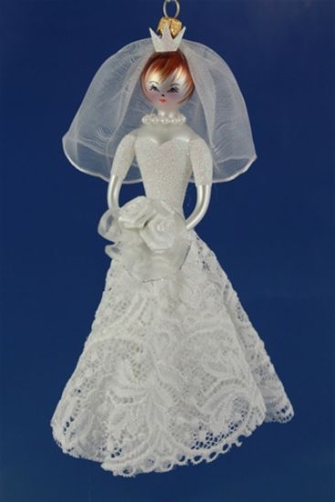 Picture of De Carlini Elegant Bride Christmas Ornament 