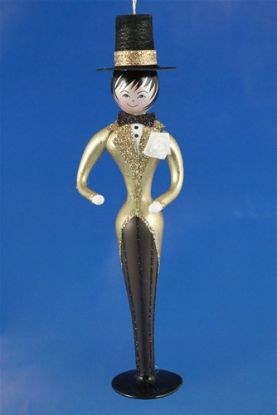 Picture of De Carlini Gold Groom Christmas Ornament