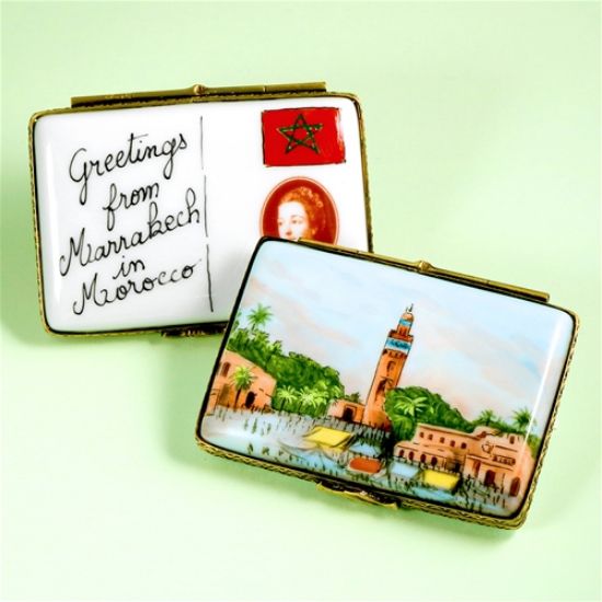 Picture of Limoges Marrakech, Morocco Postcard Box