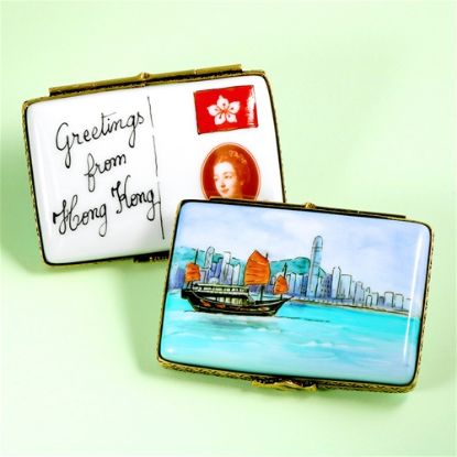 Picture of Limoges Hong Kong Bay Postcard Box