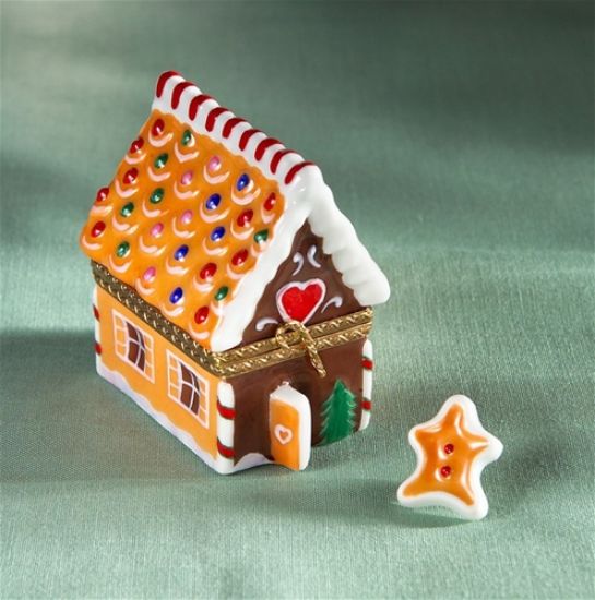 Picture of Limoges Gingerbread House Box with Cookie