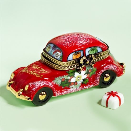 Picture of Limoges Christmas Car Box with Gift