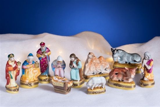 Picture of Limoges Nativity Set, 11 pieces