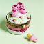 Picture of Limoges Pink Baby Shoes on Roses Box with Pacifier.