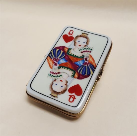 Picture of Limoges Queen of Hearts Card Box