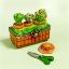 Picture of Limoges Gardener 3 Pots Box with Hat and Scissors 