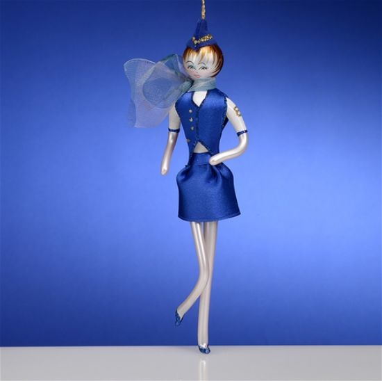 Picture of De Carlini Flight Attendant Christmas Ornament