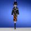Picture of De Carlini Lady in Leather Fashion Christmas Ornament