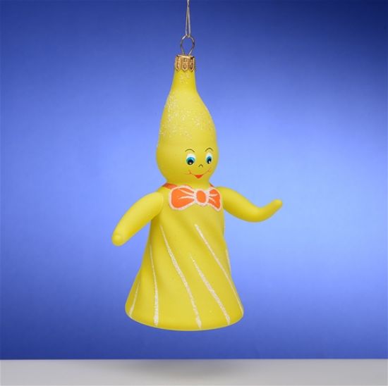 Picture of De Carlini Glow in the Dark Ghost with Bowtie Ornament