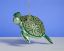 Picture of De Carlini Green and Gold Turtle Ornament 