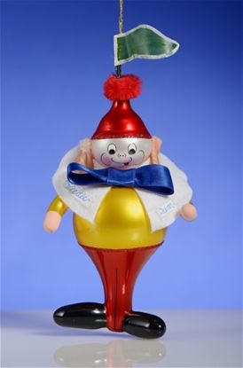 Picture of De Carlini Tweedle Dum Italian Glass Christmas Ornament