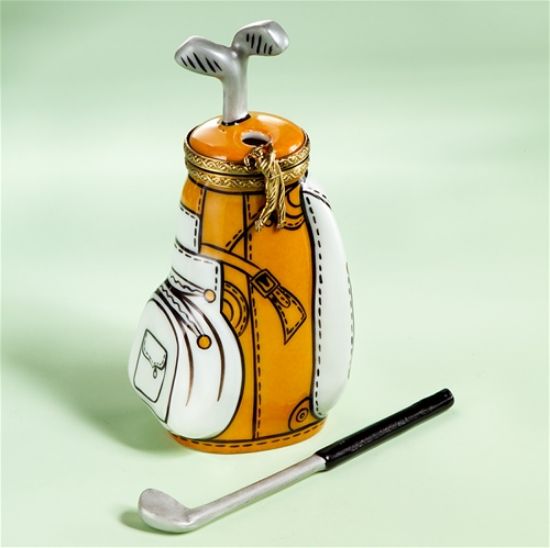 Picture of Limoges Brown and White Golf Bag with Golf Club