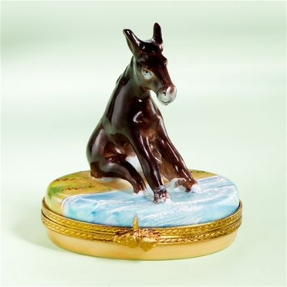 Picture of Limoges Donkey By the River Box