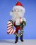 Picture of De Carlini Santa with Stocking and Garland Ornament.