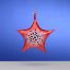 Picture of De Carlini Orange Starfish Ornament